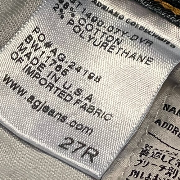 AG Jeans The Nikki Relaxed Skinny Size 27R Adriano Goldschmied (GentlyUsed) 💗💗 - Picture 8 of 12